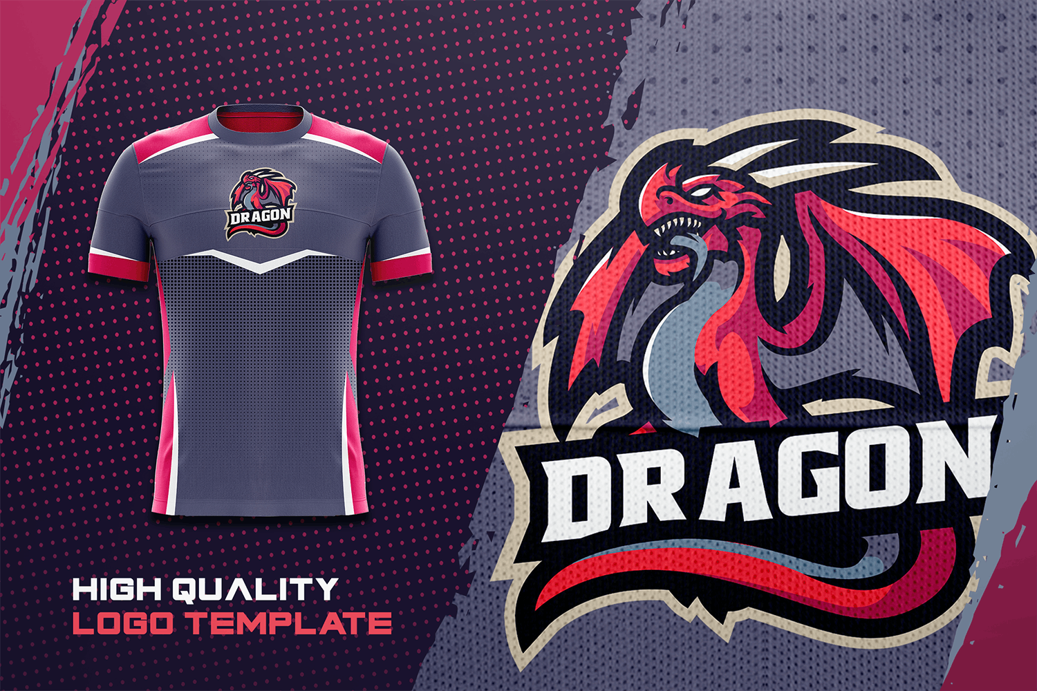 翼龙电子竞技Logo设计模板 DRAGON – E-Sports Logo Creator(图2) 翼龙电子竞技Logo设计模板 DRAGON – E-Sports Logo Creator(图2)